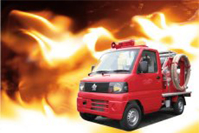 軽トラック消防車 [三菱U62T型]